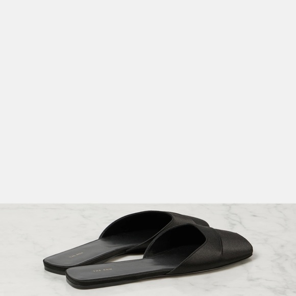 The Row Black Minimalist Mules - Picture 1 of 13